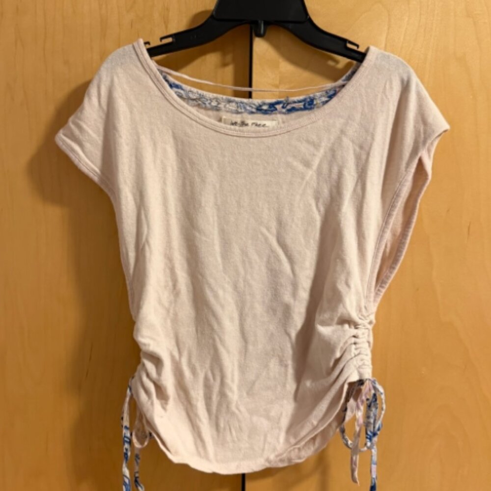 We the Free side tie/ruched tshirt